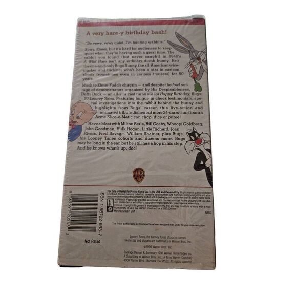 Happy Birthday Bugs VHS Warner brothers - Picture 5 of 5